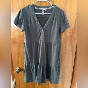 Knox Rose Olive Green Textured Dress